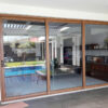 Pintu Sliding Aluminium Urat Kayu Pintu Sliding Aluminium Urat Kayu