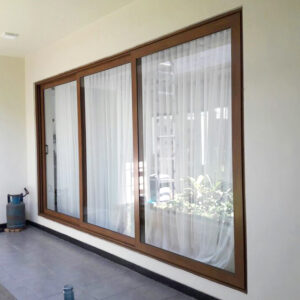 Pintu Sliding Aluminium Urat Kayu Pintu Sliding Aluminium Urat Kayu