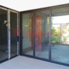 Pintu Geser Aluminium Hitam (1) Pintu Sliding Aluminium 3 Daun 3 Rell