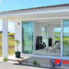 pemborong aluminium kaca pintukacabandung Pintu Geser Aluminium Pintu Sliding Aluminium 4 Daun