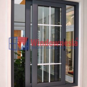 Jendela Geser Aluminium Jendela Sliding Aluminium Grey / Abu-abu