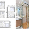 toile-dan-shower Partisi Kaca Tempered Kamar Mandi