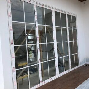 Pintu Geser Aluminium (2) Pintu Sliding Aluminium Putih