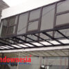 Jendela Jungkit Coklat Jendela Casement Aluminium Coklat