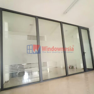 Pintu-Swing-dan-Kaca-Mati Pintu Swing Aluminium