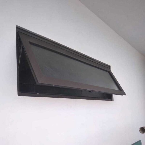 Jendela Casement Aluminium Coklat Jendela Casement Aluminium Coklat