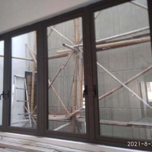 Jendela Casement Aluminium Coklat Jendela Casement Aluminium Coklat