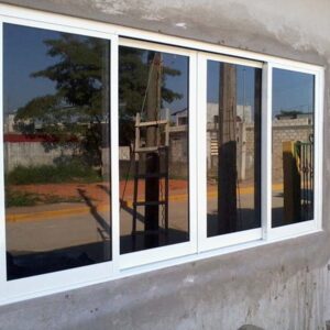 Jendela Sliding Kaca Riben Jendela Aluminium Geser Samping