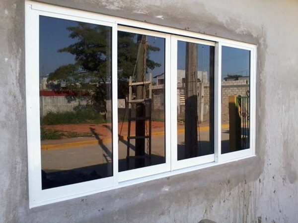 Jendela Sliding Kaca Riben Jendela Aluminium Geser Samping