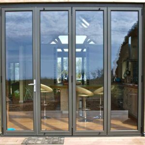 Pintu Aluminium Coklat (3) Pintu Lipat Aluminium Coklat ( Brown )