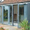 Pintu Lipat Aluminium Kaca (12) Pintu Lipat Aluminium Grey ( Abu-abu )