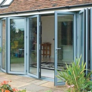 Pintu Lipat Aluminium Kaca (12) Pintu Lipat Aluminium Grey ( Abu-abu )