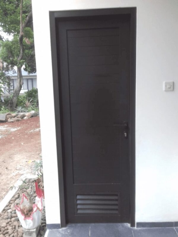 Pintu panel aluminium hitam Pintu Panel Aluminium Hitam