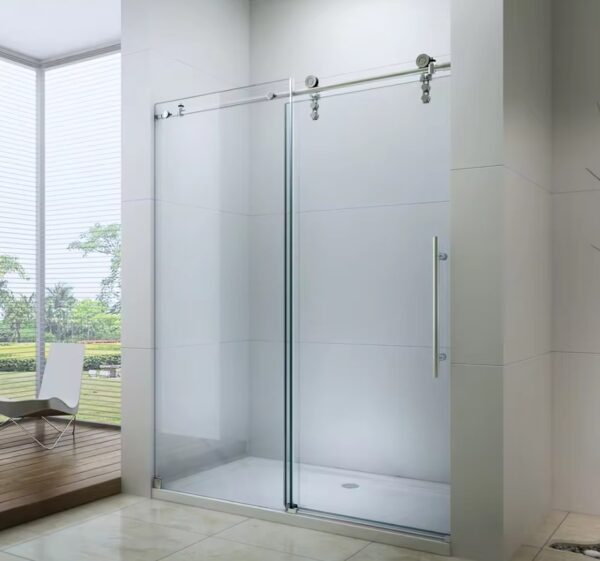 pintu kaca geser kamar mandi Kaca Tempered Sekat Shower Kamar Mandi