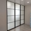 Kaca sandblast (6) Pintu Sliding Aluminium SLIM 3 Daun